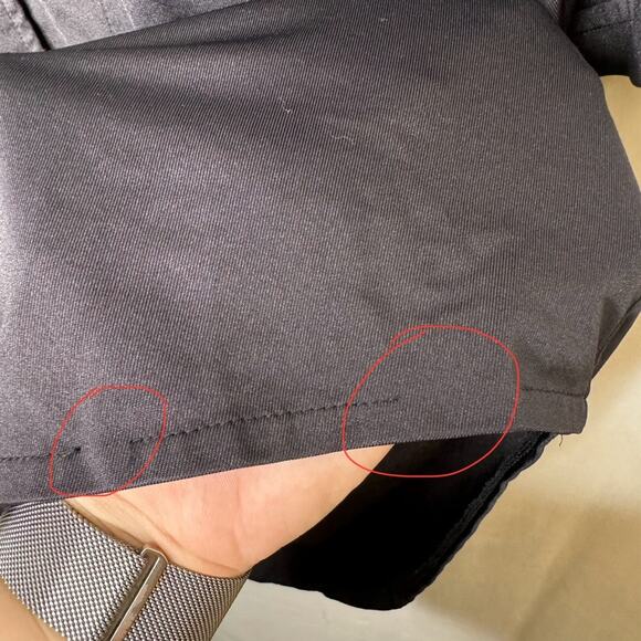 CALVIN KLEIN / black performance short sleeve button up shirt / XL - Picture 5 of 8